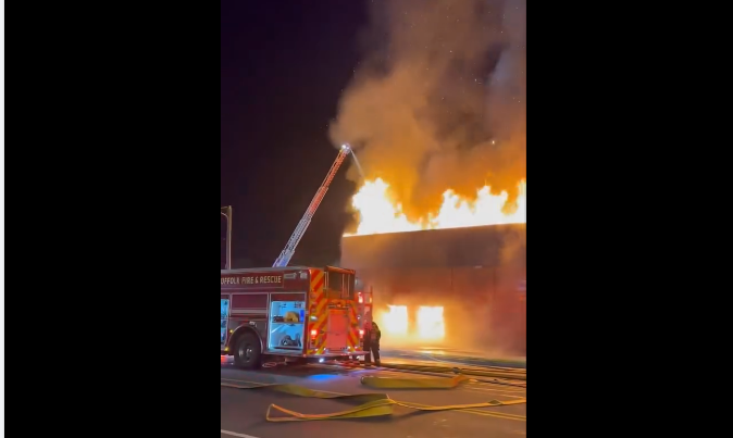 Suffolk Fire: Major Fire in Suffolk Leads to Partial Building Collapse and Street Closures on N. Main Street