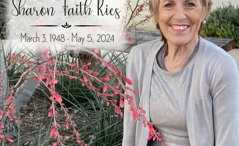 Sharon Ries Obituary, Death Wife of Pastor Raul Ries and Devoted Servant of Christ, Passes Away at 76: Calvary Chapel Golden Springs Mourns the Loss of a Beloved Mother of Faith and Tireless Missionary