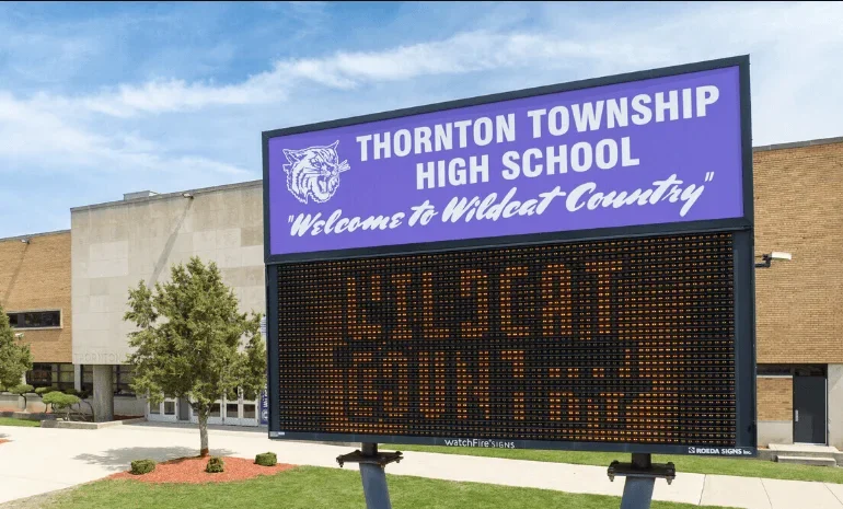 Thornton Township High School on lockdown after disturbing social media post threatening a shooting. On a seemingly ordinary day, a chilling social media post emerged, casting a dark shadow over Thornton Township High School in South Suburban Harvey