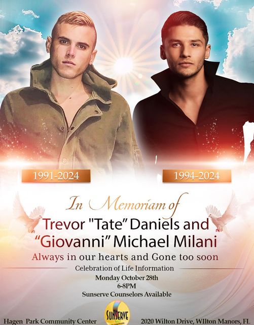 Giovanni Milani and Trevor Daniels Obituary, Death: Community in Fort Lauderdale, FL, Mourning the Unexpected Loss of Two Cherished Residents Whose Vibrant Lives and Selfless Contributions Enriched the Lives of Many