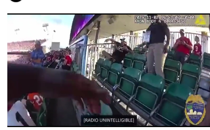 Chilling Threat Captured on Body-Cam Footage at Florida-Georgia Football Game: Confrontation Escalates as Individual Defies Orders, Declaring ‘I’m Either Going to Kill a Cop or Not Leave’ Amid Heightened Police Presence and Crowd Control Efforts in Jacksonville