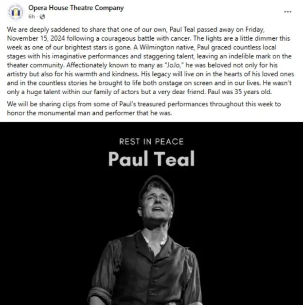 Paul Teal obituary and death, Wilmington NC: Beloved Partner, Friend, and Fighter Passes Away After Courageous Battle with Cancer, Leaving an Indelible Legacy of Love, Strength, and Inspiration