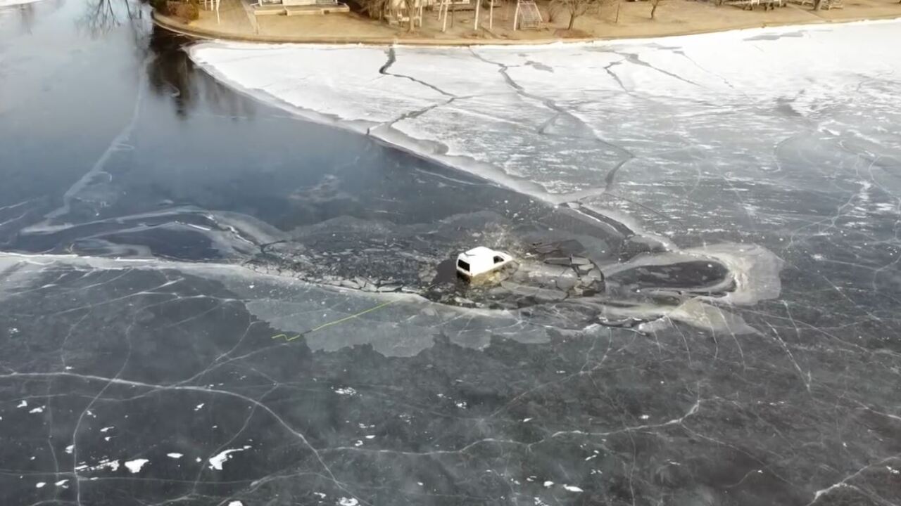 Van Delivering Food Falls Through Ice on Shawano Lake  A dramatic incident occurred on Shawano Lake in Shawano County, Wisconsin, early Tuesday morning. A van delivering food to someone ice fishing on the lake fell through the ice, prompting a response from the Shawano County Sheriff’s Office